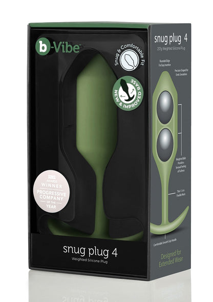 B-Vibe - Snug Plug #4 - Gewichteter Analplug 14 cm